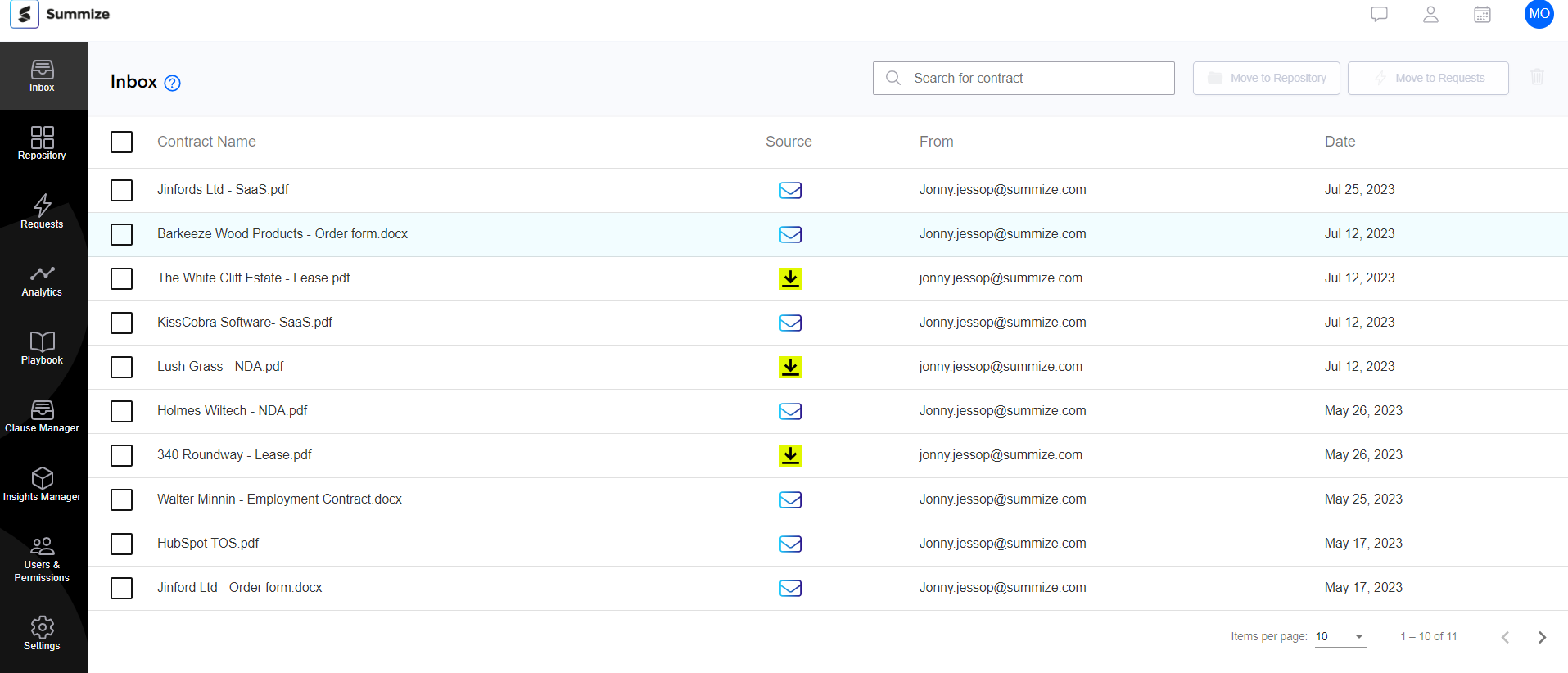 The Summize Inbox
